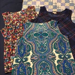 All 3 sleeveless blouses